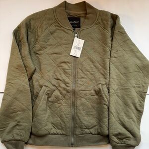 NWT Sanctuary Size Small Green Bomber